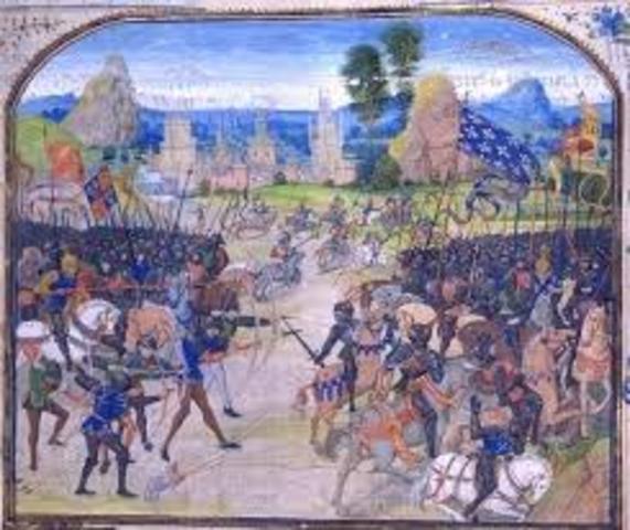 Edward the Black Prince's army won the battle of Poiters