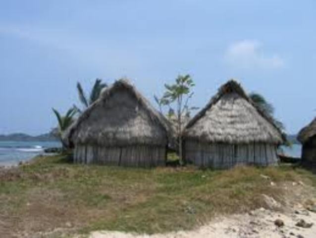 Ralph and simon build the huts.