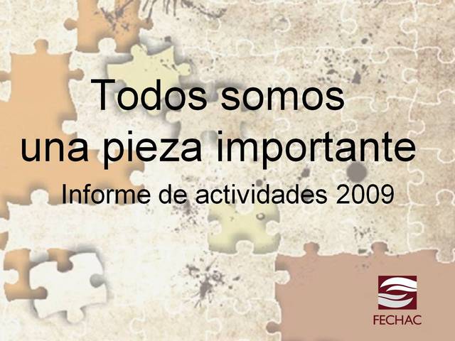 Informe de Actividades 2009