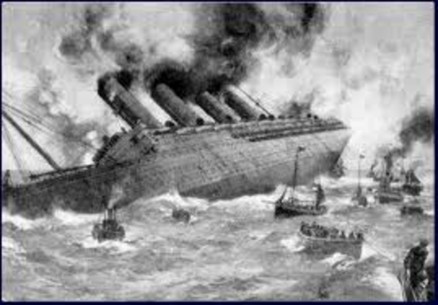 Germany torpedoes the Lusitania