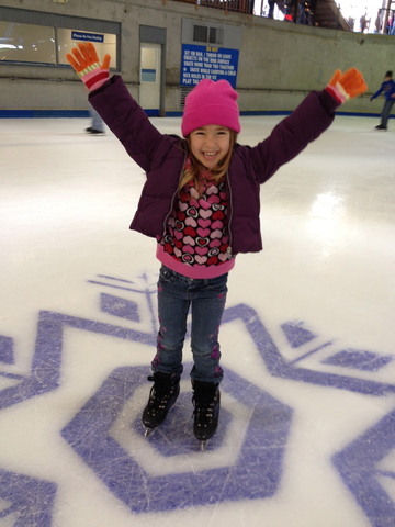 5 1/2 yrs old.  Saw snow for the first time.