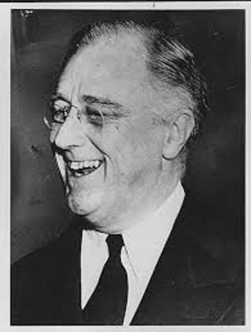 Franklin Roosevelt is elected President