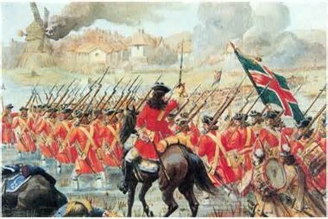 End of the war of the spanish succession by the signing of the Treaty of Utrecht