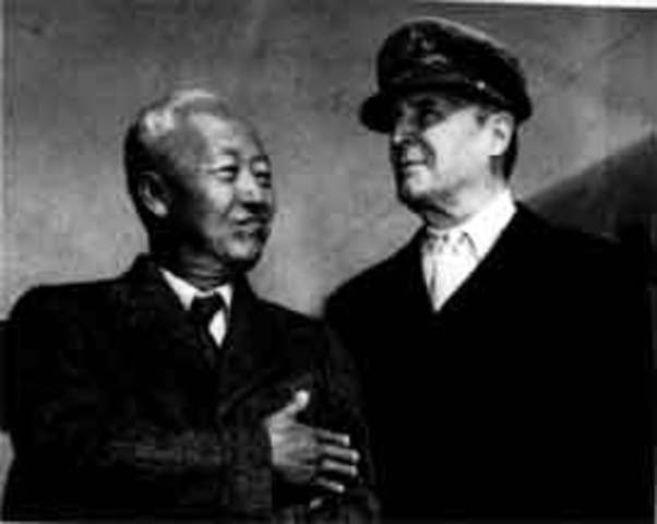 Syngman Rhee resigned from office.