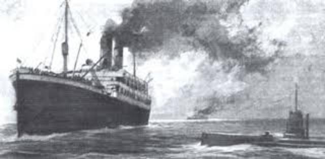 German U-Boat, the first attack