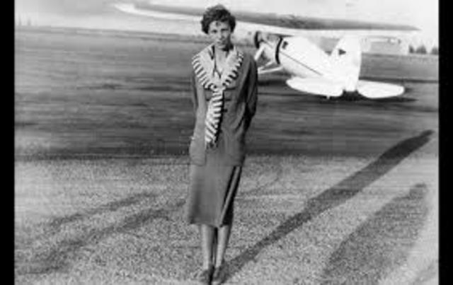 Amelia Earhart flew solo across the Atlanticlantic