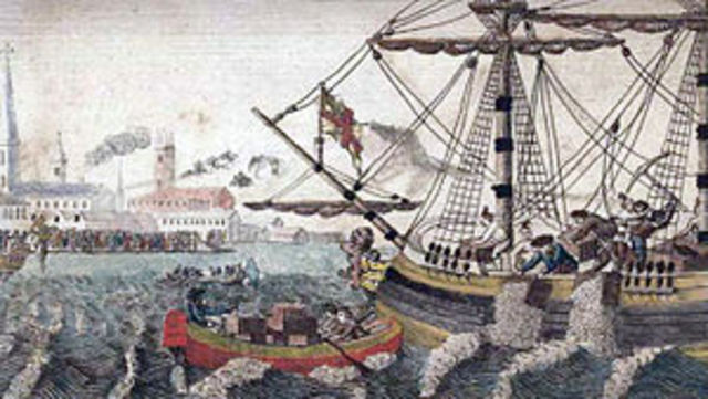 The Boston Tea Party.