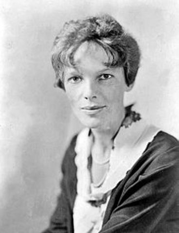 Amelia Earhart Flew Solo Across the Aleantic Ocean