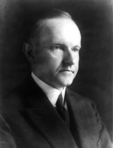 Calvin Coolidge becomes president