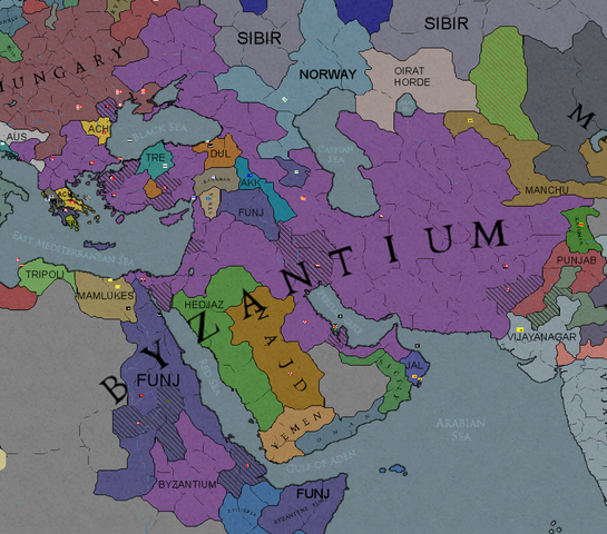 Muslims enter the Byzantine Empire