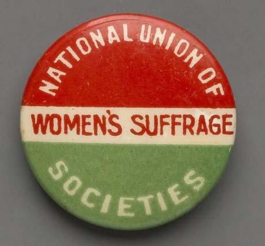 Non-militant National Union of Women's Suffrage Societies (NUWSS) formed by well-educated middle-class women