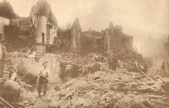 First Civilian Bombings in britain , 119 people killed in scarborough