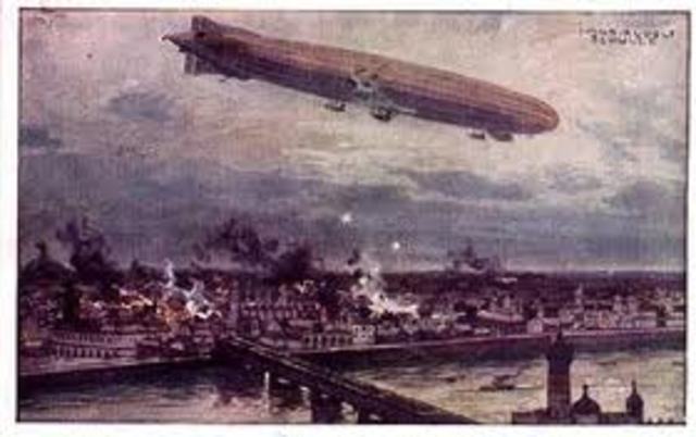 First Zeppelin raids on London.