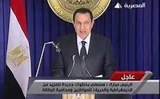Mubarak fixes problems.