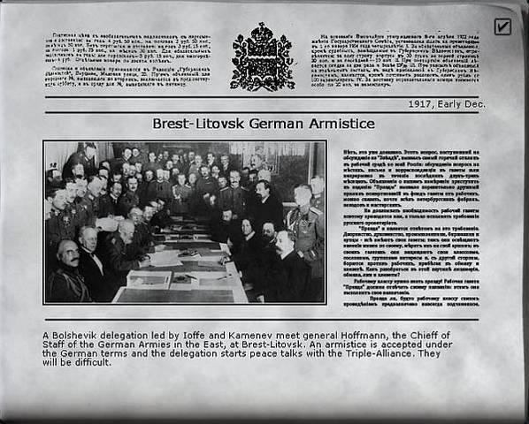 The Treaty of Brest - Litovsk