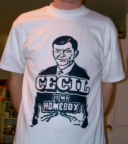 "Cecil is my homeboy" Tshirts