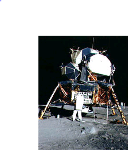 Apollo 11 stands on the launchpad, ready for liftoff.