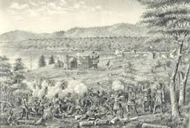 George Rogers Clark attacks the British in the Ohio Valley