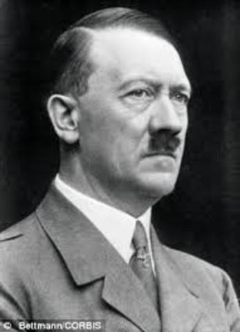 Adolph Hitler comes in to power in Germany