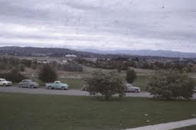 Walter Burley Griffin Lake is created