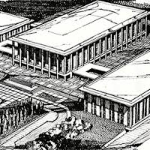 The National Library of Australia opens