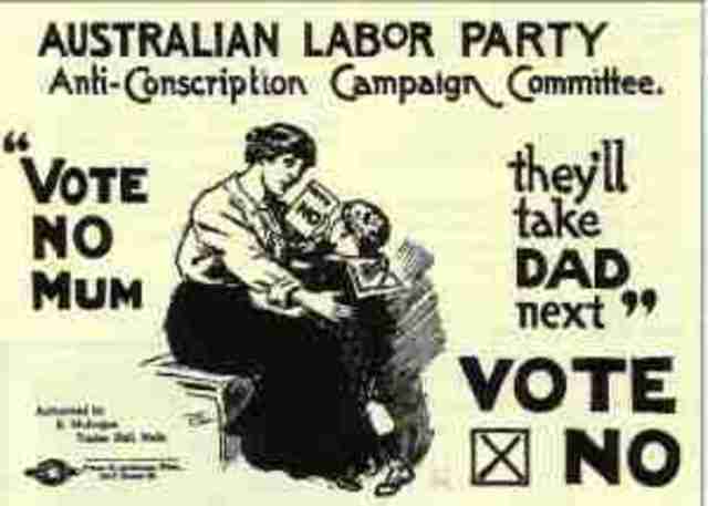 1st Referendum for Conscription in Australia
