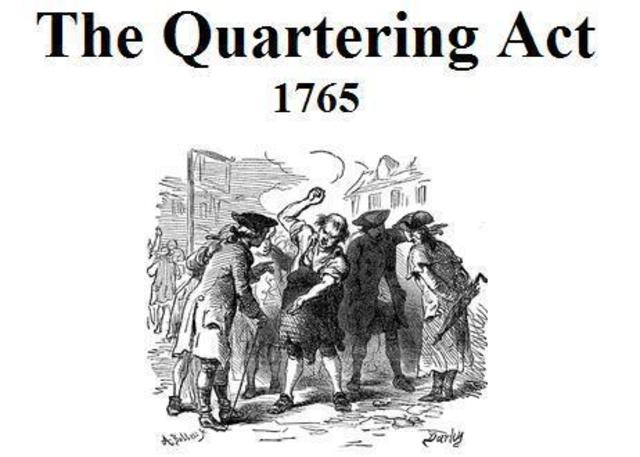 Quartering act is passed