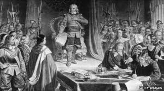 Cromwell abolished the monarchy and the House of Lords