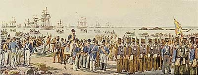 Desembarque em Alagoa e ocupação de Tavira.