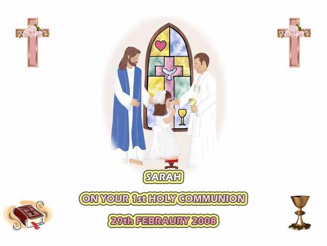 First Holy Communion.