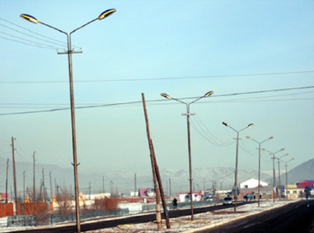 Баянхонгор аймгийн төвийн гэрэлтүүлэг