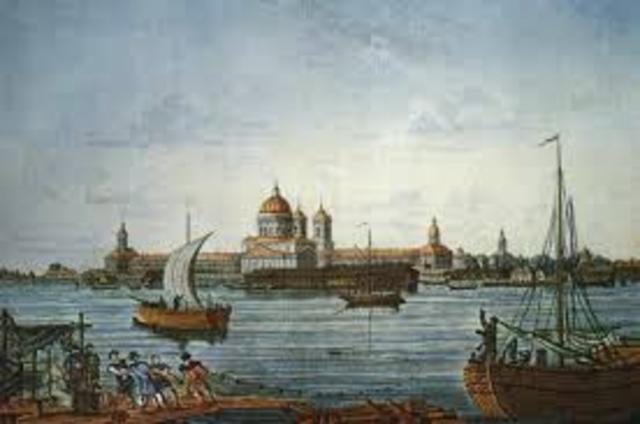 St. Petersburg becomes capital