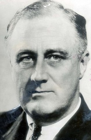 Franklin Roosevelt dies