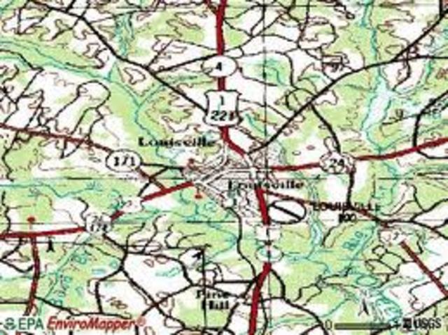 Capital moves from Augusta To Louieville