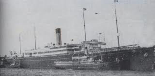 Sinking of British liner Arabic