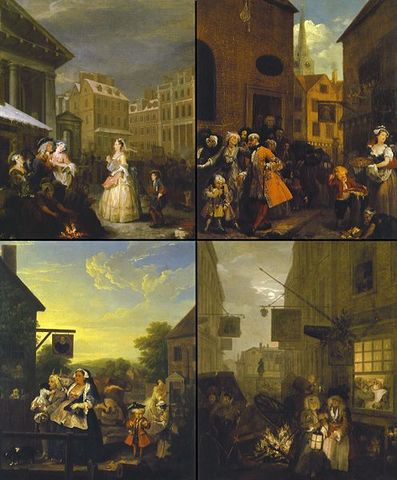 William Hogarth "The Four Times of the Day