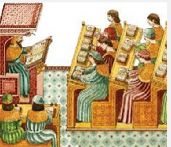 formación de escuela medievales