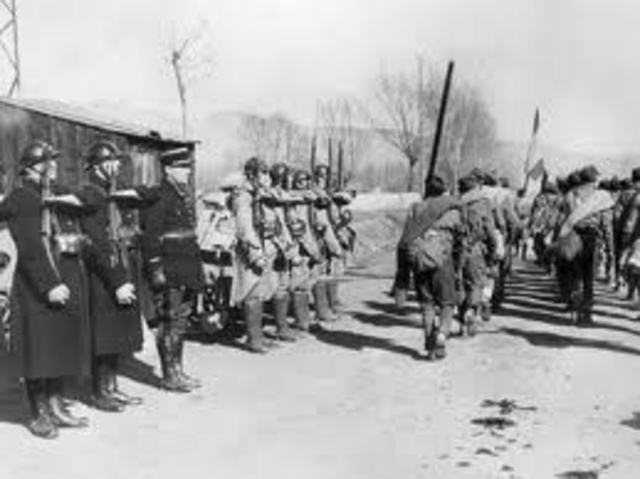 Las tropas fascistas