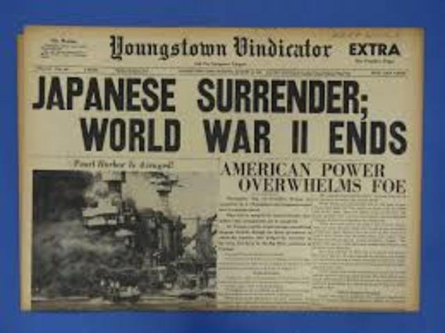 Japan surrenders