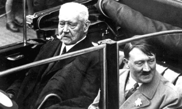 Hitler overthrows Hindenburg