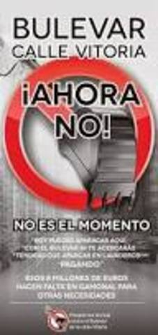 Protesta "Bulevar No Ahora"
