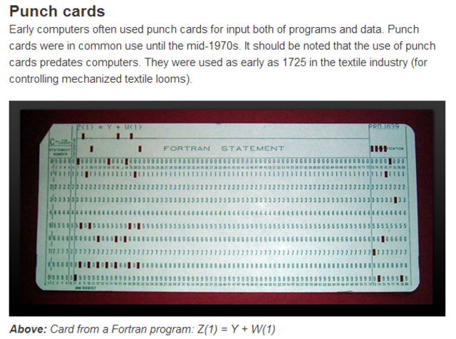 Punch card