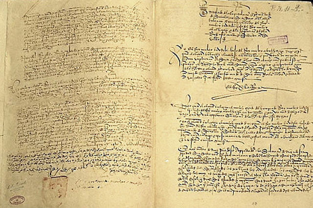 Capitulaciones por la entrega de Granada.