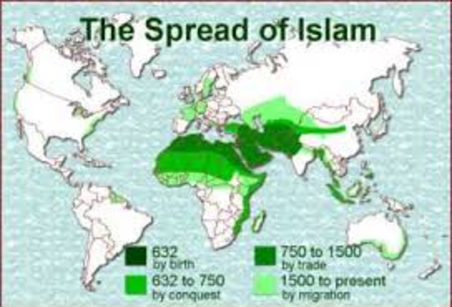 Continued spread of Islam.