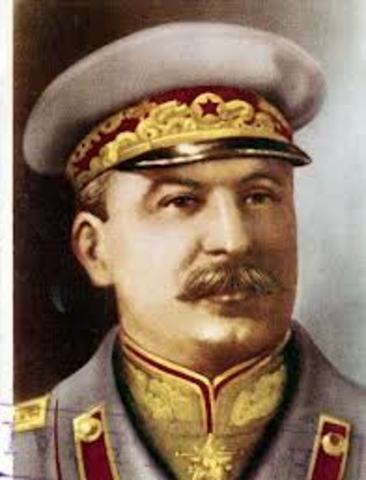 Joseph Stalin became the leader of the USSR