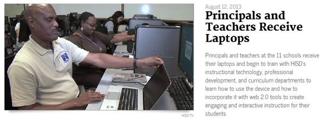 Principals and Teachers Receive laptops