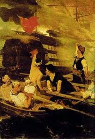 Ανατίναξη της τουρκικής ναυαρχίδας από τον Κανάρη