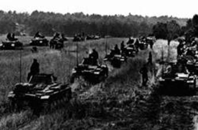 Germany Began the Blitzkrieg into Poland
