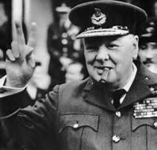 Churchill becomes prime minister of Great Britain