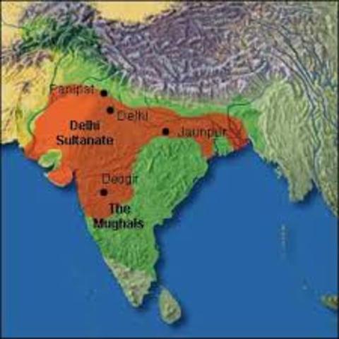 The Delhi Sultanate was created